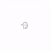 a drawing of a cat with its tongue out