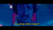 a close up of a device that says " you dirty little diesel " on it
