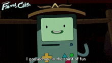 I Goosed You In The Spirit Of Fun Bmo GIF - I Goosed You In The Spirit Of Fun Bmo Adventure Time Fionna And Cake GIFs