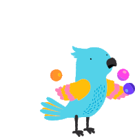 Parrot Juggling Sticker - Parrot Juggling Giocoleria Stickers