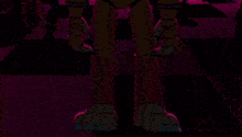 a cartoon of a teddy bear in a dark room