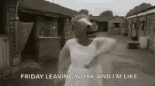Middle Finger Friday Leaving Work And Im Like GIF - Middle Finger Friday Leaving Work And Im Like Horse Mask GIFs