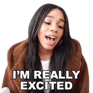 Im Really Excited Teala Dunn Sticker - Im Really Excited Teala Dunn I Cant Wait Stickers