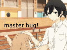 hug master hug sparkle anime cute