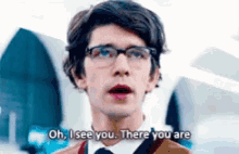 Ben Whishaw There You Are GIF - Ben Whishaw There You Are I See You GIFs