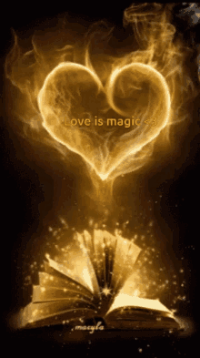 love magic heart magic book magic heart