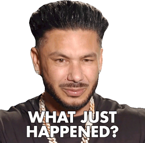 What Just Happened Dj Pauly D Sticker - What Just Happened Dj Pauly D Paul Delvecchio Stickers