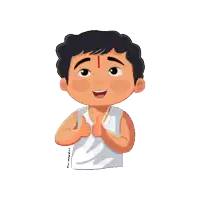 a cartoon drawing of a boy giving a thumbs up sign