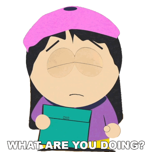 What Are You Doing Wendy Testaburger Sticker - What Are You Doing Wendy Testaburger South Park Stickers