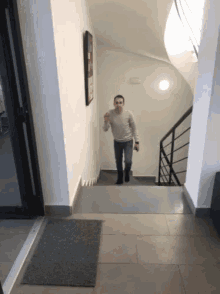 Going Upstairs Baden Lacoste GIF - Going Upstairs Baden Lacoste GIFs