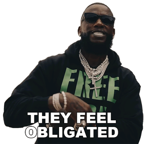 They Feel Obligated Gucci Mane Sticker - They Feel Obligated Gucci Mane All Dz Chainz Song Stickers