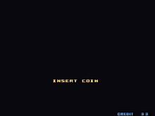 a video game screen shows a girl and a man and says insert coin on the bottom