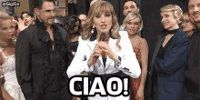 Milly Carlucci Ciao GIF