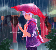 Walk In The Rain Raining GIF - Walk In The Rain Raining Umbrella GIFs