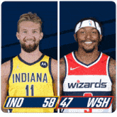 two basketball players one from indiana and one from washington