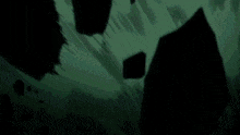a cartoon character is being attacked by a sword