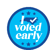 Arielnwilson I Voted Early Sticker - Arielnwilson I Voted Early Sticker Stickers