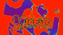 a pixelated image of a person with the word misfits on it