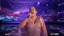 Singing Lavender Darcangelo GIF - Singing Lavender Darcangelo America'S Got Talent GIFs