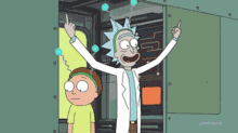 Rick And Morty Peace Among Wolds GIF - Rick And Morty Peace Among Wolds Middle Finger GIFs