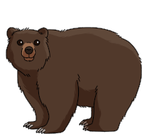 Bear Brown Bear Sticker - Bear Brown Bear Mexican Grizzly Bear Stickers