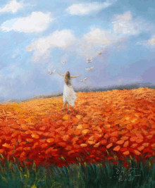 The Freedom Of The Soul Art Painting GIF - The Freedom Of The Soul Art Painting Angel For Prayer GIFs