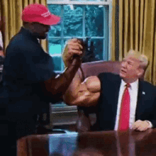Trump Kanye GIF - Trump Kanye Handshake GIFs