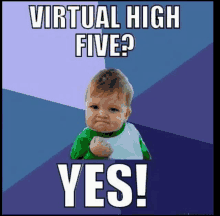 funny high five