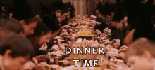 Harry Potter Eating Scene Feast GIF - Dinner Dinnertime Harrypotter GIFs