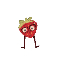 Noor Strawberry Sticker - Noor Strawberry Dance Stickers