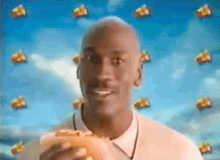 Michael Jordan Eats Hot Dog GIF