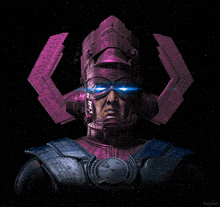a purple robot with blue eyes and the word kepler in the bottom right corner