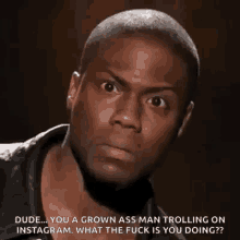 Kevin Hart Stare GIF - Kevin Hart Stare Strolling On Instagram GIFs