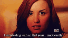 Demilovato I Was Deadling With All The Pain GIF - Demilovato Demi I Was Deadling With All The Pain GIFs