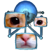 Robot Cat Sticker - Robot Cat Stickers