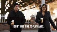 I Dont Have Time To Play Games Olivia Benson GIF