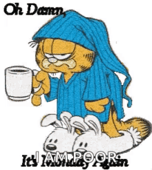 Garfield Its Monday Again GIF - Garfield Its Monday Again Mondays Be Like GIFs