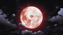 Red Moon GIF - Red Moon Sky GIFs