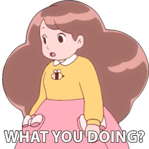 What You Doing Bee Sticker - What You Doing Bee Bee And Puppycat Stickers