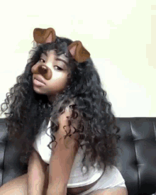 Gina Belias Dog Filter GIF - Gina Belias Dog Filter Snapchat GIFs