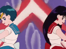 Sailor Mercury Sailor Mars GIF - Sailor Mercury Sailor Mars Anime GIFs