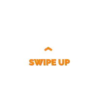 a white background with the words swipe up in orange letters