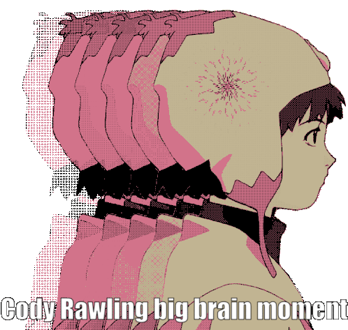 Cody Rawling Cody Sticker - Cody Rawling Cody Big Brain Stickers