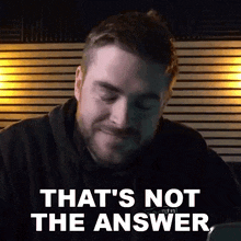 Thats Not The Answer Lewis Jackson GIF - Thats Not The Answer Lewis Jackson Cryptolewlew GIFs