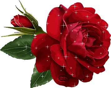 Rose Flower Sticker - Rose Flower Glittery Stickers