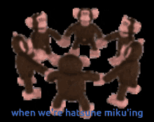 Minoritygang Dancing Monkey GIF - Minoritygang Dancing Monkey Hatsune Miku GIFs