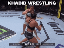 a screenshot of a ufc fight between cortez and jasudavices