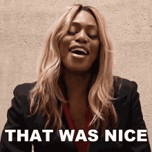 That Was Nice Laverne Cox GIF - That Was Nice Laverne Cox That Was Good GIFs
