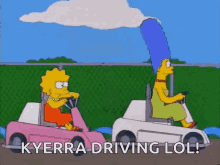 The Simpsons Race Kart GIF - The Simpsons Race Kart Race GIFs