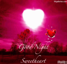 Roses Form A Heart Good Night GIF - Roses Form A Heart Good Night Sweetheart GIFs